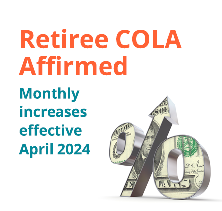 Retiree COLA affirmed