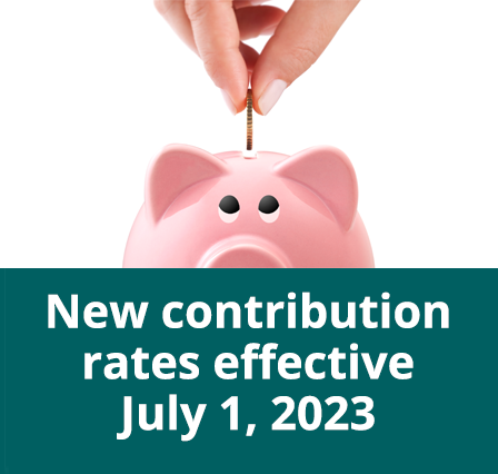 New contribution rates effective July 1, 2019